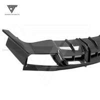 Diffuseur arrière de style voiles noires personnalisé en fibre de carbone de haute qualité avec lumière pour 2017-2021 Nissan GTR R35
