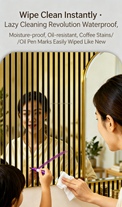 Adesivo Murale Impermeabile Internazionale con Motivi Islamici e Arabi in Oro e Argento, Carta da Parati Rimovibile in Vinile Glitterato, <span class=keywords><strong>Pannello</strong></span> Murale Voluminoso - Product Image 5