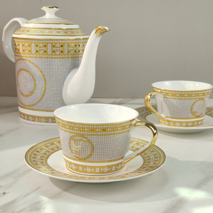 ชุดกาแฟเซรามิกตกแต่งบ้านสไตล์นอร์ดิกสุดหรูขายดี ชุดน้ำชายามบ่าย - Product Image 5