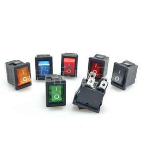 Interruptor Basculante KCD1-104 de 21x15mm, Encendido/Apagado, 6A 250V, Terminal de Tornillo, Indicador LED, Uso Industrial - Product Image 1