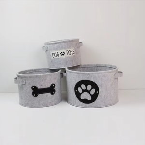 Home Storage Wholesale Add Logo Color Choose Felt Mold <b>Bin</b> Home Storage Organizer - Product Image 1