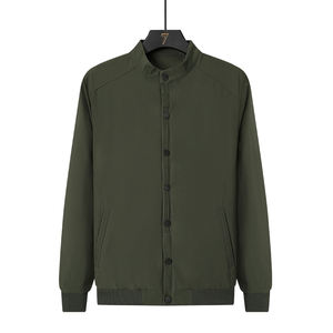 Chaqueta de Alta Gama para Hombre, Estilo Casual, Cuello Beisbolero, Antiarrugas, para Primavera/Otoño, Cómoda para Hombres de Mediana Edad - Product Image 4