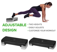 ONESTARSPORTS Prix d'usine Noir Trainer Work Out Step Réglable Gym Fitness Exercice Entraînement Aérobic Stepper