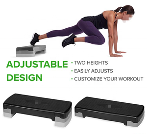 ONESTARSPORTS Prix d'usine Noir Trainer Work Out Step Réglable Gym Fitness <span class=keywords><strong>Exercice</strong></span> Entraînement Aérobic <span class=keywords><strong>Stepper</strong></span> - Product Image 4