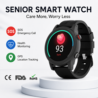 Smartwatch 4G con Schermo Touch Rotondo, Monitoraggio Dati Multi-Salute, Funzione di Chiamata, Agenda Telefonica, WiFi, Orologio Intelligente per Anziani