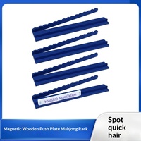 Support de jeu de mahjong en bois massif fabriqué en Chine, en stock, support de jeu de cartes de bureau, pousseur de dominos en bois, le plus simple pour le style américain