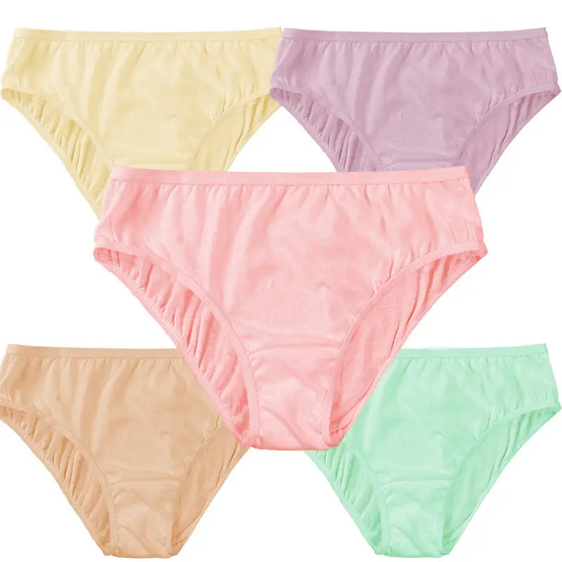 Womens 100% Cotton breathable under wear plus size underwear disposable panties for women