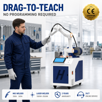 Robot de soudage Cobot avec emballage personnalisé, logo couleur sur mesure, fabrication OEM/ODM, fournisseur de machines de soudage sur mesure