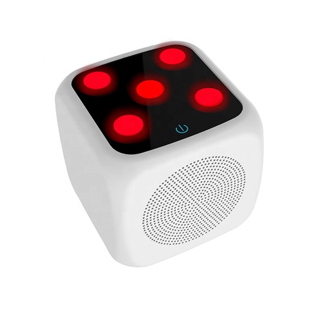 2022 Newest Factory Price Portable Mini Led Dice Speaker Smart Wireless Blue Tooth Game Speakers Small Square Music Player