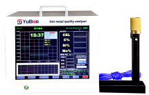 HR-QC08 Analyseur thermique de qualité des métaux à chaud pour la partie avant du four, pour la spheroidisation du fer fondu, du carbone, du silicium et du manganèse - Product Image 2