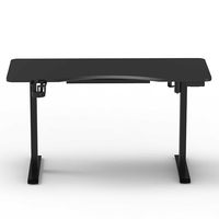 Bureau ergonomique 2SR2C-A pour joueurs Table d'ordinateur électrique en métal réglable en hauteur et extensible pour bureau à domicile