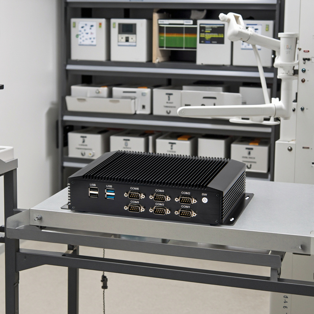EGLOBAL Partaker Industrial Chassis Mini PC Core I5-4200U/i7-4500U 6COM RS232 RS422 RS485 for GPIO Ports