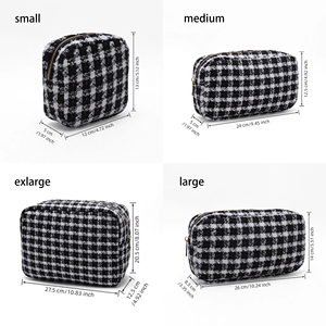 Custom DIY Letter Large Eco-Friendly Cosmetic Bag Women Elegant Fashion Travel Zipper Makeup Pouches Organizer Reusable <b>Storage</b> - Product Image 6