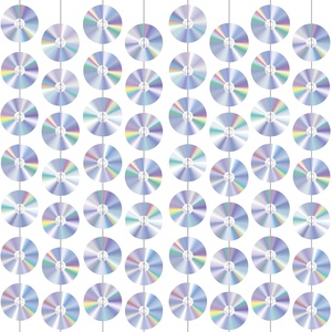 Banners <span class=keywords><strong>de</strong></span> <span class=keywords><strong>CD</strong></span> Personalizados con Temática Retro <span class=keywords><strong>de</strong></span> los 90, Recortes <span class=keywords><strong>de</strong></span> Papel para Colgar en Espiral, Decoraciones para Fiestas <span class=keywords><strong>de</strong></span> Principios <span class=keywords><strong>de</strong></span> los 2000 - Product Image 1
