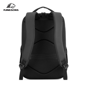 Kingsons <b>Backpack</b> 15.6 Inch Laptop Compartment Waterproof Business Travel Bag Multi Compartment Large Capacity <b>Black</b> - Product Image 2