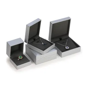 Popular Luxury Attractive Plastic Silver Jewelry Box for ring