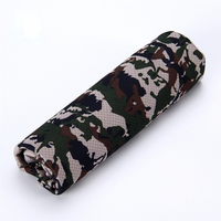 FF4579 Workout Gym Fitness Yoga Running Serviette de sport avec bouteille en plastique Summer Soft Breathable Camouflage Ice Cooling Towel