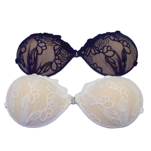 Soutien-gorge invisible en silicone à pétales de dentelle, confortable et tendance, pour petites poitrines, blanc, spécial photos de mariage - Product Image 1