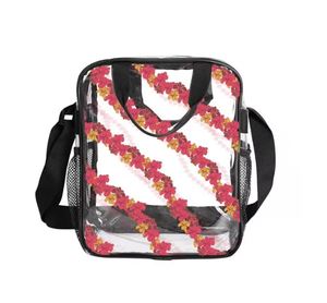<span class=keywords><strong>Sac</strong></span> isotherme personnalisé en PVC imperméable pour l'extérieur, motif hawaïen imprimé sur une face, <span class=keywords><strong>sac</strong></span> à déjeuner décontracté - Product Image 3