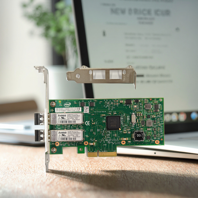 Original New Fiber Gigabit Dual NIC Intel I350-F2 1Gb PCI Express 2.1 X4 Internal Server Ethernet Card Model