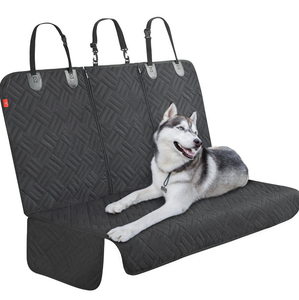 Funda de Asiento de Coche para Perro Oxford Negra de Lujo, Antideslizante, Ecológica, de Algodón, Fácil de Limpiar, Alfombrilla para Mascotas - Product Image 2