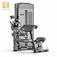 Machine à biceps et triceps ZY 2-en-1, entraîneur assis pour curls et extensions des bras, équipement de gym commercial, entraînement de force à résistance sélectionnable