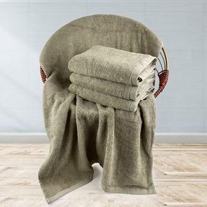 Serviettes de bain en bambou personnalisées très vendues, extra grandes, douces, de luxe pour hôtel - Product Image 2