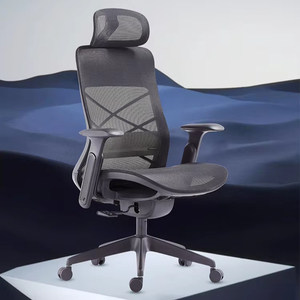 Silla de Oficina Ergonómica de Respaldo Alto al por Mayor con Diseño Único para el Respaldo, Malla Elástica que Alivia el Dolor de Espalda para Reino Unido, Alemania y Francia - Product Image 1
