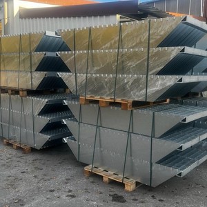 Galvanizli ızgara/yan duvar çelik ızgara 400/600/basın-kilitli çelik ızgara - Product Image 2