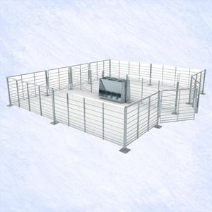 Cage d'engraissement pour porcelets neuve et durable en acier galvanisé à chaud, garantie 1 an, modèle HENGYIN HY-fatten, ensemble complet, vente en gros - Product Image 1