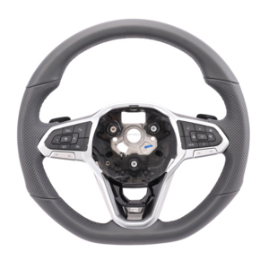 YLC Best-seller mondial, cuir perforé en fibre de carbone pour volant <span class=keywords><strong>VW</strong></span> Passat Tiguan Polo Lamando Golf Sagitar - Product Image 1