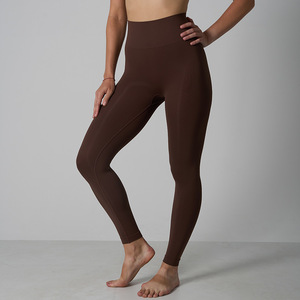 Pantalones Deportivos SUHE de Alta Elasticidad, Sin Costuras, de Secado Rápido, para Yoga, Fitness y Running, Suaves, Lisos, de Color Sólido, Talla XL, Spandex/Nailon - Product Image 1