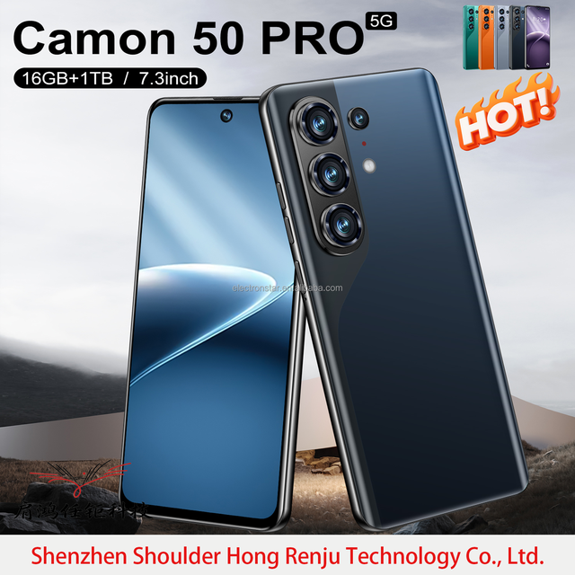 C50 16G+1TB Android 15 7.3 Inch 2026 Latest 5G Smartphone Celulares Large Screen Flash Memory Dual SlM Card Global 5G LTE Bands