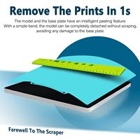 C5/C5 Pro Pelat Cetak Dingin Suhu Rendah untuk Printer 3D Flashforge Creator 5 Creator 5 Pro, Tempat Cetak dari Baja Pegas