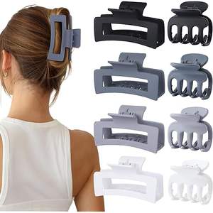 مشبك شعر بلاستيكي قوي للاستخدام اليومي من MIAOXIU AHC-74 بتصميم مخلب القرش متعدد الوظائف للجنسين - Product Image 6