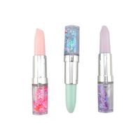 Stylo gel fantaisie de haute qualité en forme de rouge à lèvres, mini stylo bille en forme de rouge à lèvres avec fleur d'huile, magnifique stylo à bille pour filles