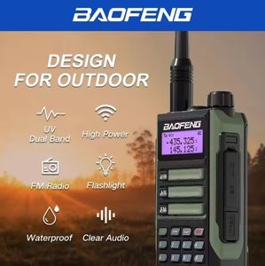 Walkie Talkie <span class=keywords><strong>BaoFeng</strong></span> UV-16M Original al por Mayor, UV-16 <span class=keywords><strong>UV16</strong></span>, 10W AM FM, Radios Resistentes IP68 a Prueba de Agua, UV16M de Largo Alcance, Radio Bidireccional - Product Image 6