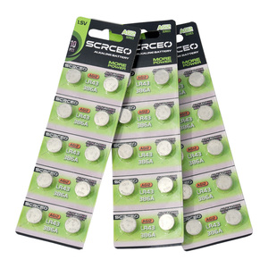 Batería de Botón de Zinc y Manganeso Más Vendida, 1.5v Lr43 Ag12 - Product Image 1