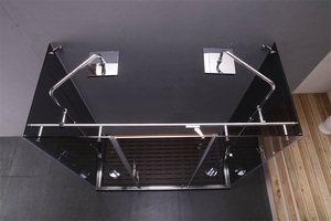 KMRY Cabine <span class=keywords><strong>de</strong></span> <span class=keywords><strong>douche</strong></span> rectangulaire en acier inoxydable 304 au design moderne Cabine <span class=keywords><strong>de</strong></span> <span class=keywords><strong>douche</strong></span> sans cadre pour salle <span class=keywords><strong>de</strong></span> bain - Product Image 3