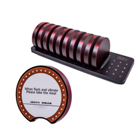 Système de sonnettes étanches pour file d'attente, système de téléavertisseur sans fil pour restaurant avec 10 téléavertisseurs pour clinique, café, camion de nourriture