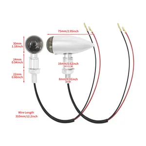 <span class=keywords><strong>Mini</strong></span> balle moto clignotants 12V lumière lampe ambre clignotants pour <span class=keywords><strong>Harley</strong></span> Touring Softail Dyna Sportster XL 883 1200 - Product Image 5