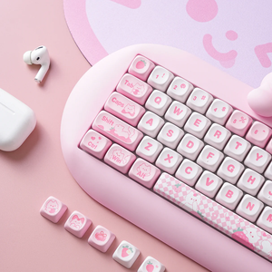 <span class=keywords><strong>Clavier</strong></span> mécanique sans fil YUNZII C75 Cake Meow 75% Gasket RGB Hotswap Tri-mode 2.4G Filaire <span class=keywords><strong>Clavier</strong></span> Chat Mignon pour PC - Product Image 6