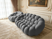 Fauteuil de relaxation moderne à bulles, fauteuil individuel de luxe en tissu pour petit appartement ou salon