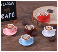 Enfants enfant jouer 3D objets miniatures jouets kawaii maison de poupée grains de café tasse tasse bouteille petite assiette minis résine boissons américaines