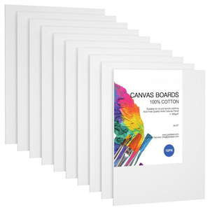 Pannello <span class=keywords><strong>di</strong></span> tela <span class=keywords><strong>Set</strong></span> da 8x10 pollici <span class=keywords><strong>di</strong></span> 10 <span class=keywords><strong>tele</strong></span> bianche <span class=keywords><strong>per</strong></span> <span class=keywords><strong>dipingere</strong></span> tavole <span class=keywords><strong>di</strong></span> arte su tela forniture <span class=keywords><strong>per</strong></span> pannello in tela acrilica <span class=keywords><strong>Set</strong></span> <span class=keywords><strong>di</strong></span> pannelli - Product Image 1