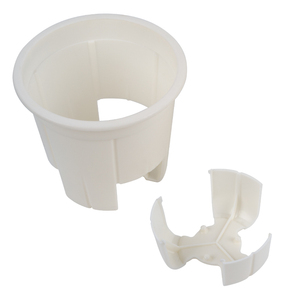 Pot de fleurs mural élégant blanc crème à nervures verticales, auto-irrigant, pour la décoration des plantes grimpantes et des plantes araignées - Product Image 6