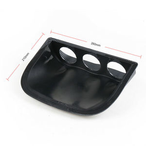 Raminer — support de tableau de bord en Fiber de carbone, Triple jauge de tableau de bord, Pod à 3 trous, porte-jauge de course, 52mm, noir - Product Image 3
