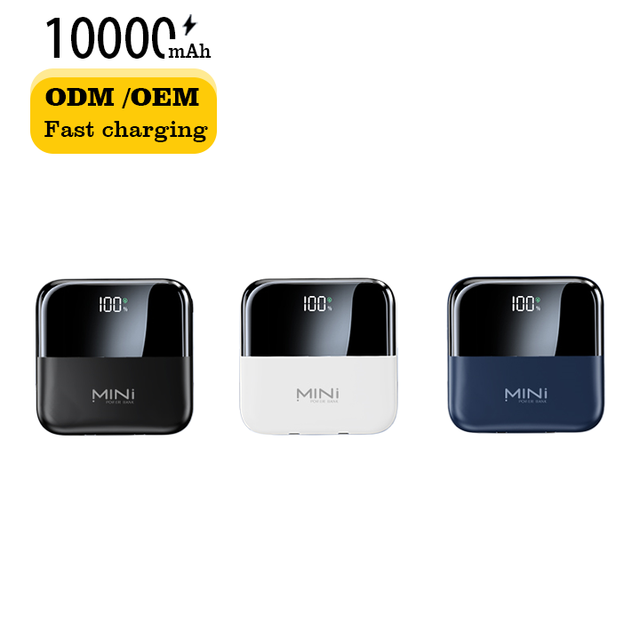 OEM/ODM Hot Sale PD22.5W Digital Display USB C 20W Super Fast Charging 2-in-1 Quick Charger Portable Power Bank 10000mAh