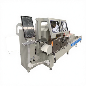 เครื่องเลื่อยองศาอัตโนมัติ 45 องศา พร้อมหน้าจอสัมผัสขนาดใหญ่ - เครื่องตัดโปรไฟล์อลูมิเนียม CNC อุตสาหกรรมสำหรับงานหน้าต่าง พร้อมพอร์ต <span class=keywords><strong>USB</strong></span> - Product Image 1