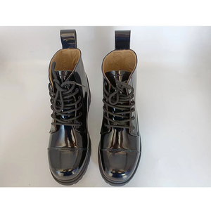 TSA10 Custom Fashion Uniform Shinny <b>Leather</b> Cross Bow Ankle Boots 36-48 Cow <b>Leather</b> or PU <b>Synthetic</b> <b>Leather</b> - Product Image 6